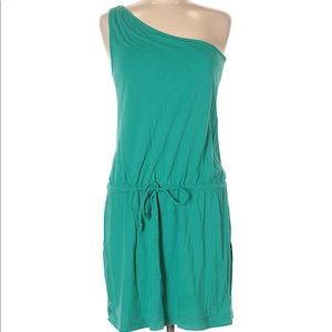 Gap turquoise one shoulder day dress